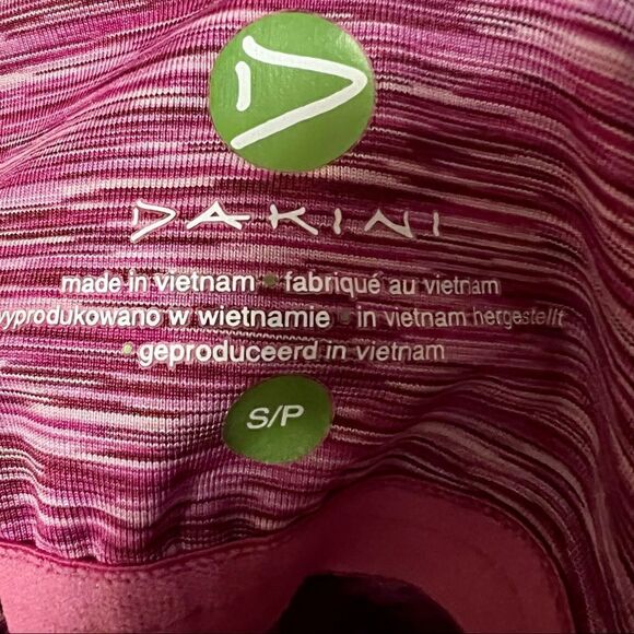 Dakini pink spacedye sleeveless crossback pocket midi athletic tank dress S - Picture 6 of 7